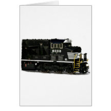 Diesel Train Greeting Card