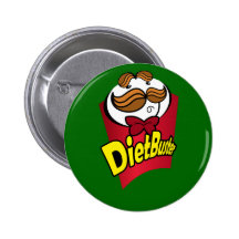 diet buster pinback button