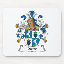 Dieter Family Crest Mouse Mats