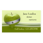 Dietician & Nutritionist Green Heart Business Card