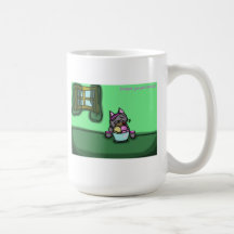 Dieting is hard for cats. mugs