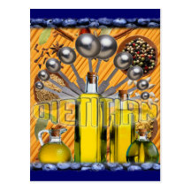 DIETITIAN FOOD COLLAGE POSTCARDS