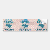 Dieu aime l'Ukraine Adhésifs Pour Voiture