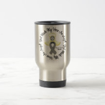 Dieu de cancer du cerveau a fait à mon héros un an tasse à café