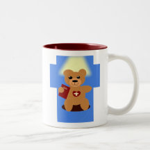 Dieu d'ours de bible m'aime attaquent de toute faç tasse à café