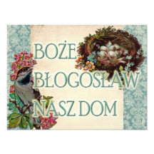 Dieu polonais des DOM de Boże Błogosław Nasz bénis Photographie