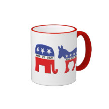 Difference Between Republicans and Democrats Funny Coffee Mugs