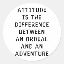 Différence d'attitude adhésifs ronds