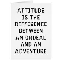 Différence d'attitude cartes de vœux