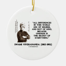 Differences Degree Oneness Secret Of Everything Ornaments