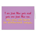 Different Greeting Card
