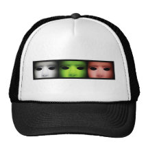 Different Color Alien Faces.jpg Mesh Hat