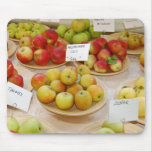 Different kinds of apples. mouse pad