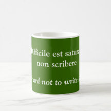 Difficile est saturamnon scribere mugs