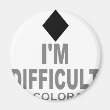 Difficult Ski Colorado Magnet