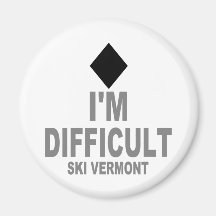 Difficult_Ski_VERMONT Magnets
