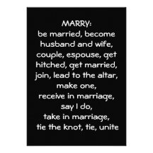 DIFINITION OF "TO WED" BRIDAL SHOWER INVITE