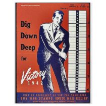Dig Down Deep For Victory 1942 Personalized Flyer
