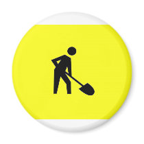 Dig it refrigerator magnet