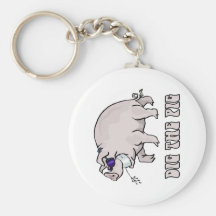 Dig the Pig Key Chains