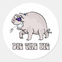 Dig the Pig Sticker