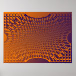 Digital Abstract Op-art  Trampoline rhapsody Print