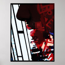 digital art between today en tomorrow poster