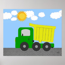 Digital Art Truck Poster