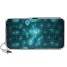 digital blue iPhone speakers