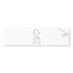 Digital Camera in Swish Drawing Style Bumper Stickers