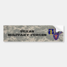 digital camo - TXSG -TX military forces Bumper Stickers
