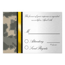 Digital Camouflage Reply Card