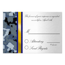Digital Camouflage Reply Card