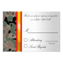 Digital Camouflage Reply Card