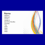 Digital Colourful Swirls grey polkadots circles business cards