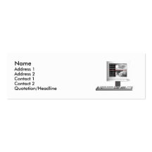 Digital Creation - Skinny Size Business Card Template