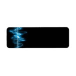 DIGITAL ELECTRIC CURRENT SWIRLS ABSTRACT TIMELINE RETURN ADDRESS LABEL