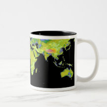 Digital elevation model of the continents on Ea Mug