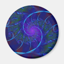 Digital Fractal Art Magnet