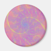 Digital Fractal Art Magnet