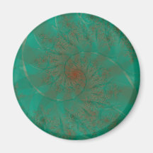 Digital Fractal Art Magnet
