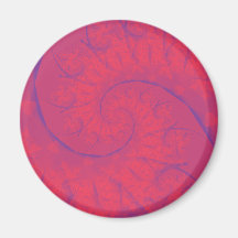 Digital Fractal Art Magnet