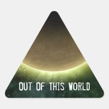 Digital Galaxy Alien Planet In Space Pink Nebula Sticker