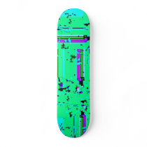 Digital Green De-Frag Skate Boards