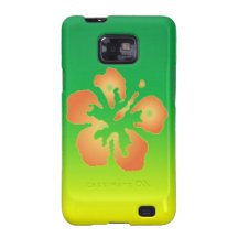 Digital Hibiscus Design Samsung Galaxy S2 Case