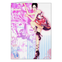 Digital illustration inspired "Vogue China - Princ Card