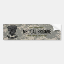 digital, Medical rangers with skull-med brig TX... Bumper Stickers