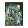 digital monarch butterfly painting post card