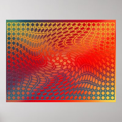 Digital Op-art  - Toreador dance Print by artprints