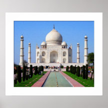 Digital painting Taj Mahal Print